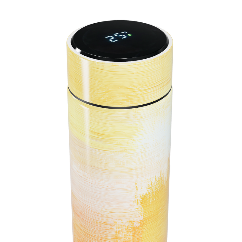 Garrafa Térmica Touch - Amarela com Display Digital