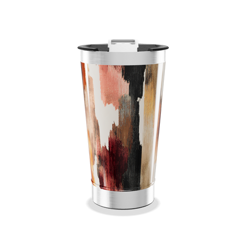 Copo Térmico - Estampa Abstrata Colorida