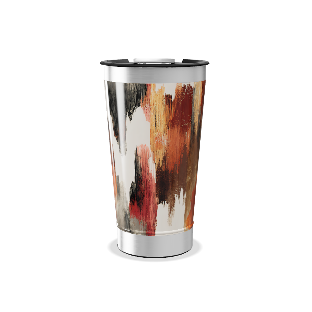 Copo Térmico - Estampa Abstrata Colorida