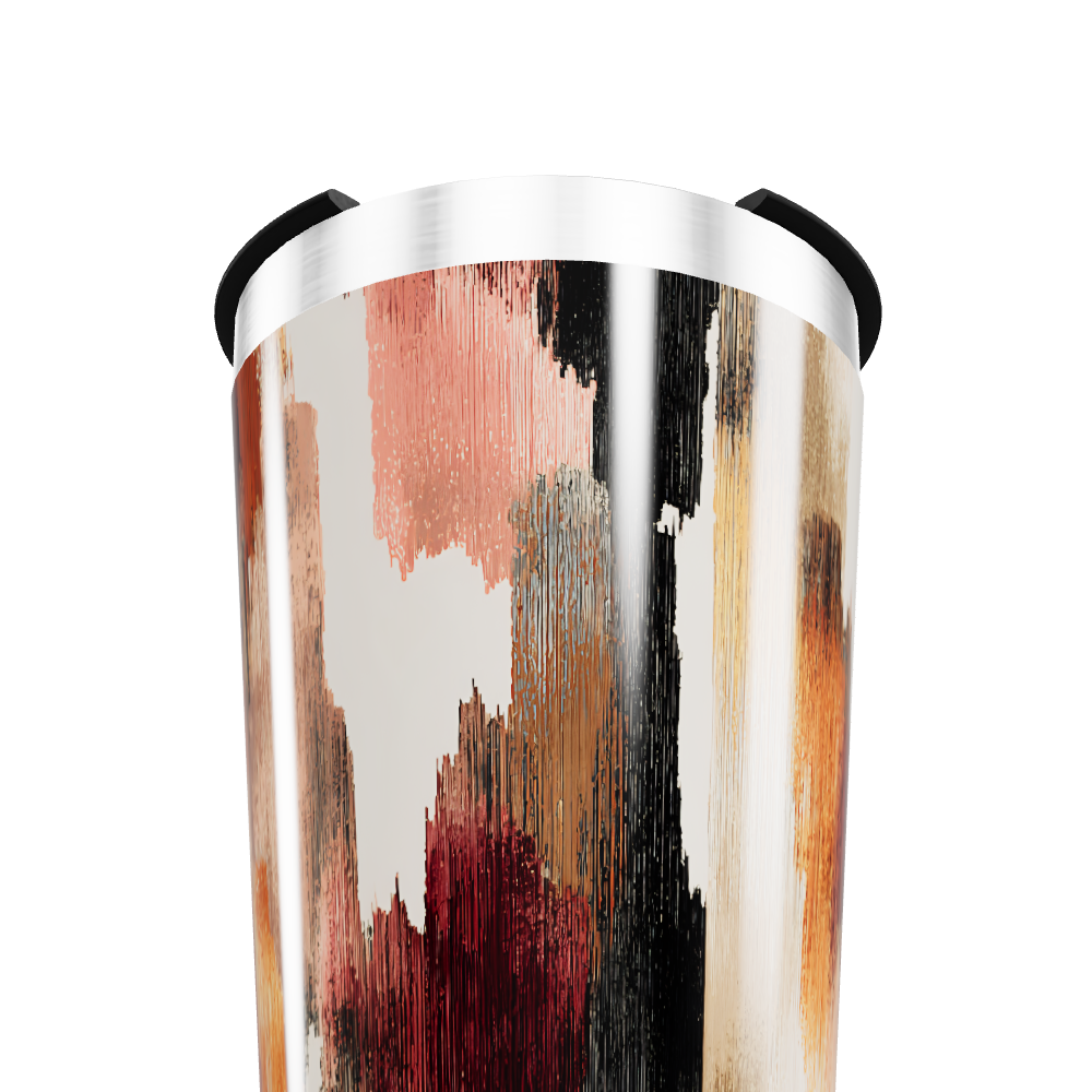 Copo Térmico - Estampa Abstrata Colorida