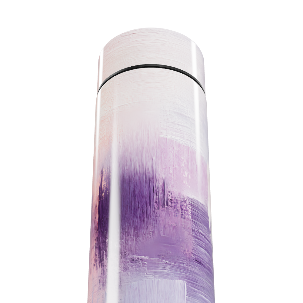 Garrafa Térmica Touch - Roxa e Branca Digital