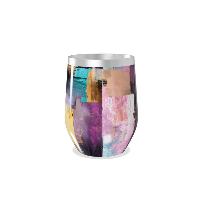 Copo Térmico Slim - Estampa Abstrata Colorida