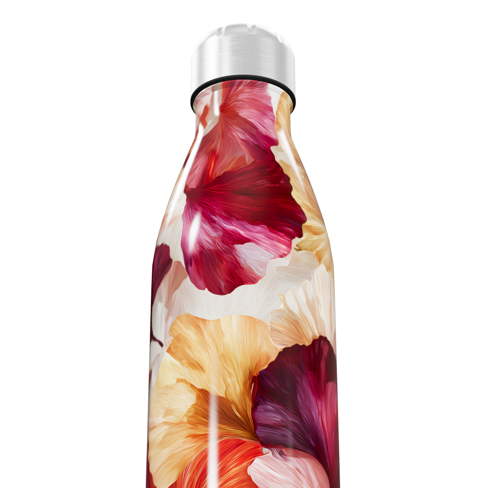 Garrafa Inox - Estampa Floral Colorida
