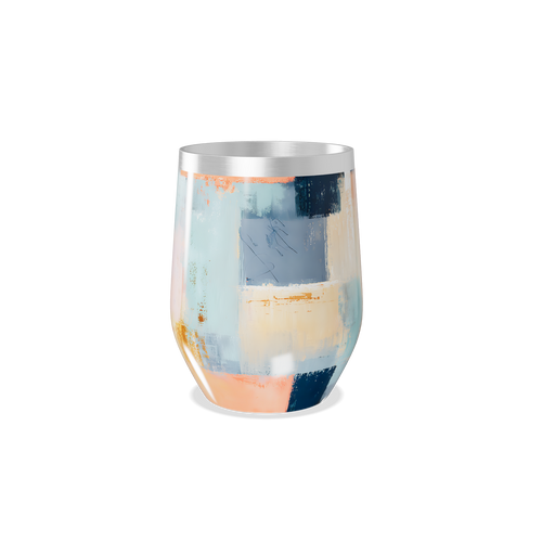 Copo Térmico Slim - Abstrato Multicolorido Aço