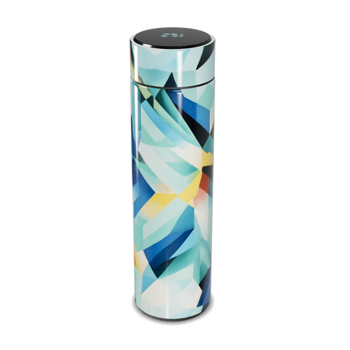 Garrafa Térmica Touch Estampada Geométrica Colorida