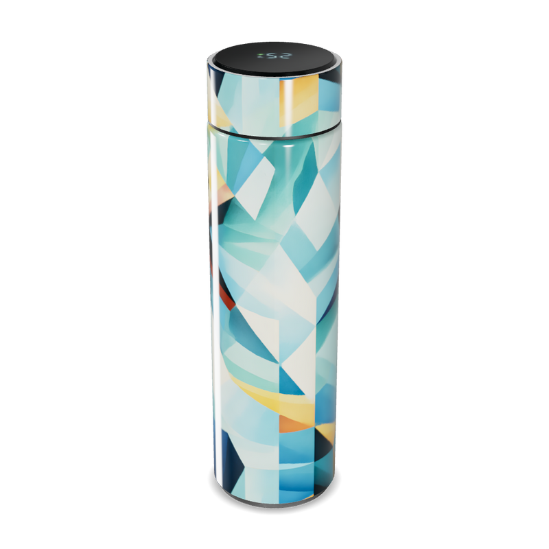 Garrafa Térmica Touch Estampada Geométrica Colorida