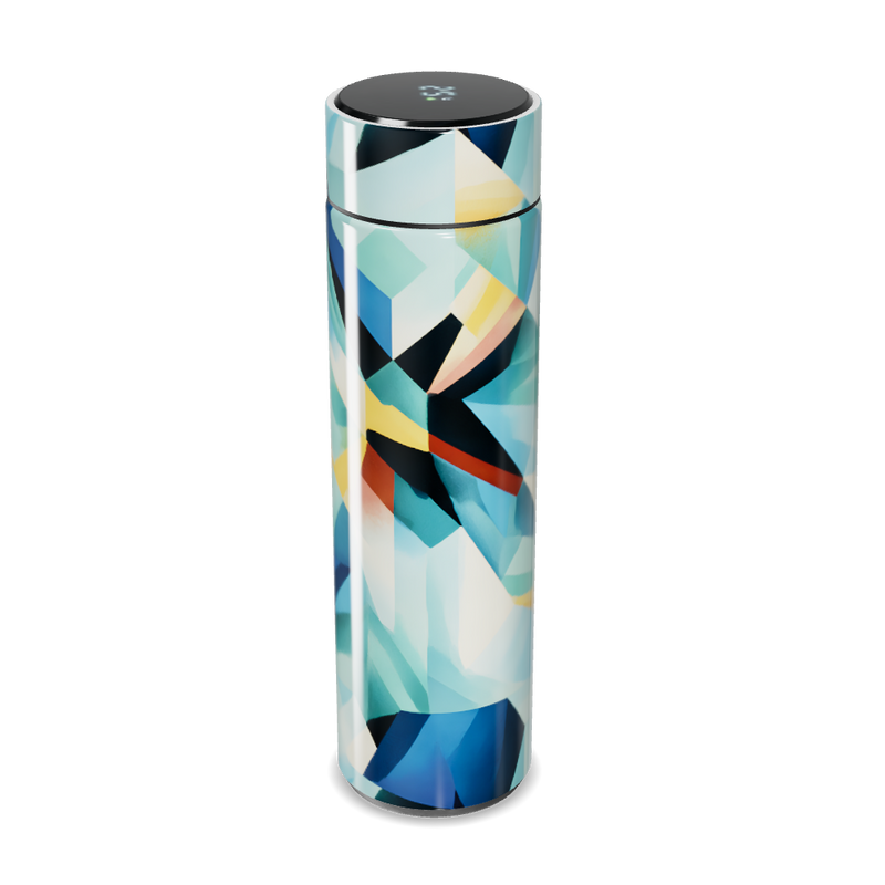 Garrafa Térmica Touch Estampada Geométrica Colorida