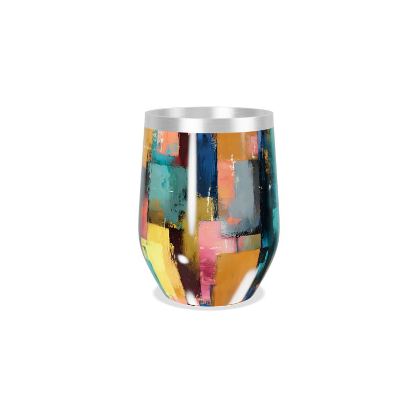 Copo Térmico Slim - Estampa Colorida Abstrata