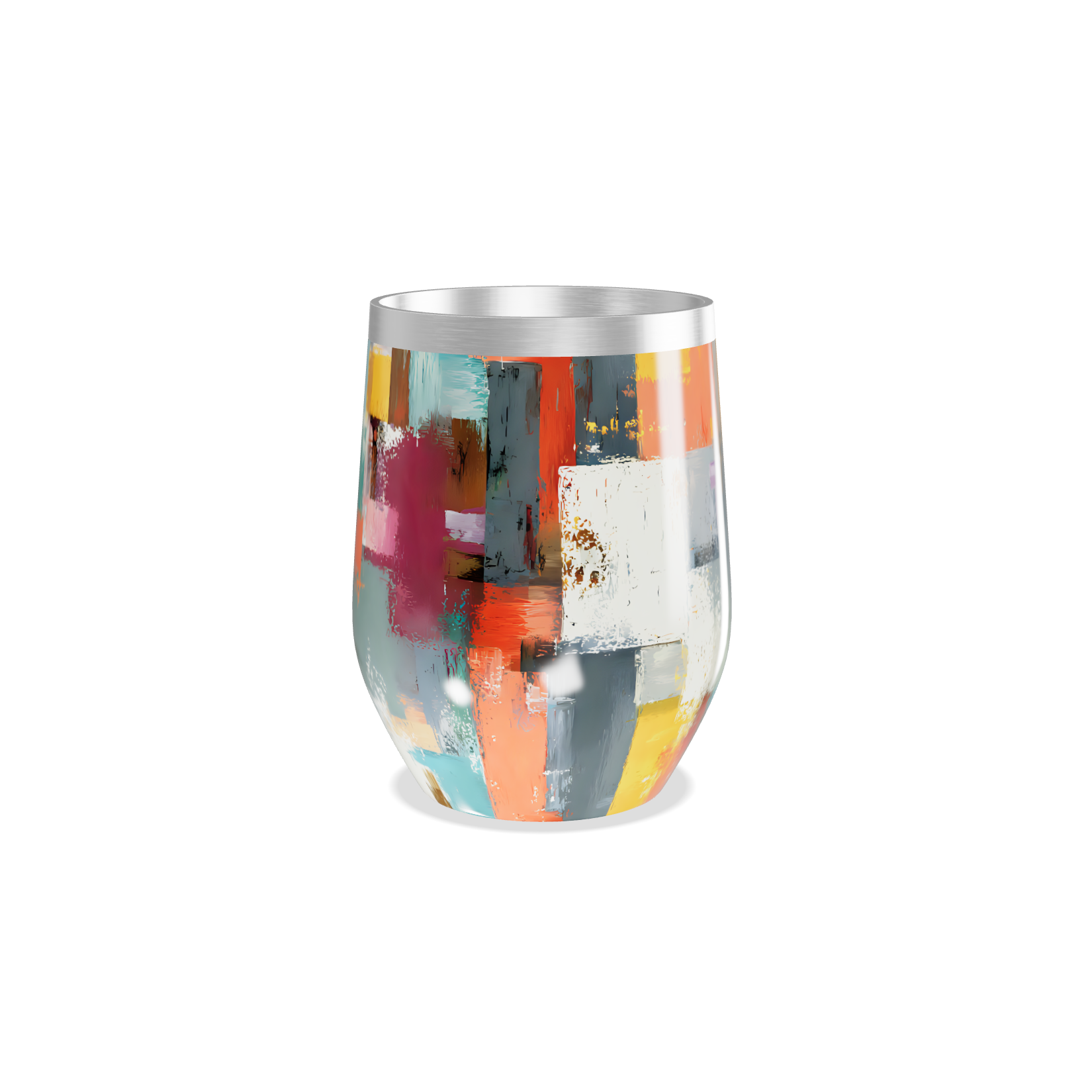 Copo Térmico Slim - Estampa Colorida Abstrata