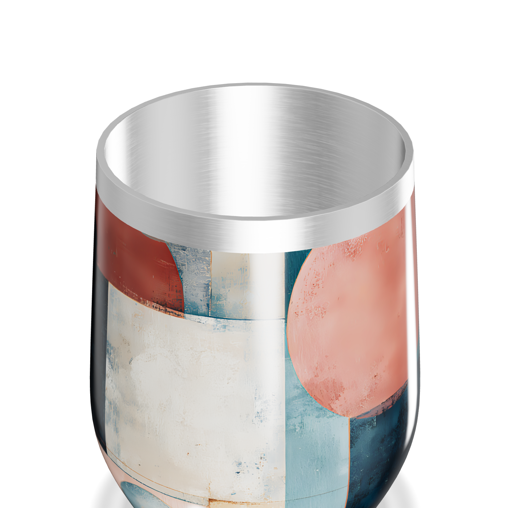 Copo Térmico Slim - Design geométrico colorido