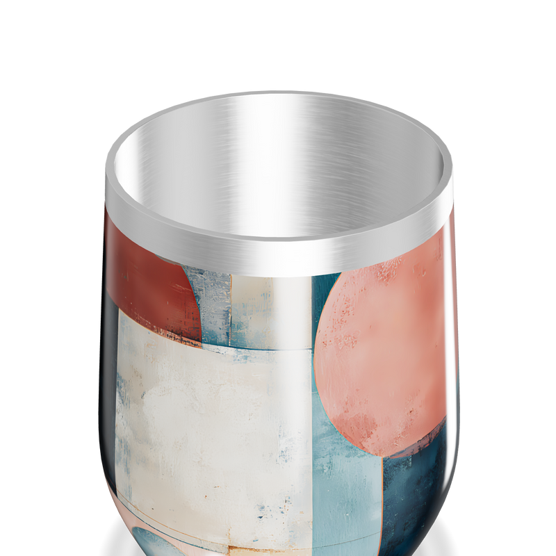 Copo Térmico Slim - Design geométrico colorido