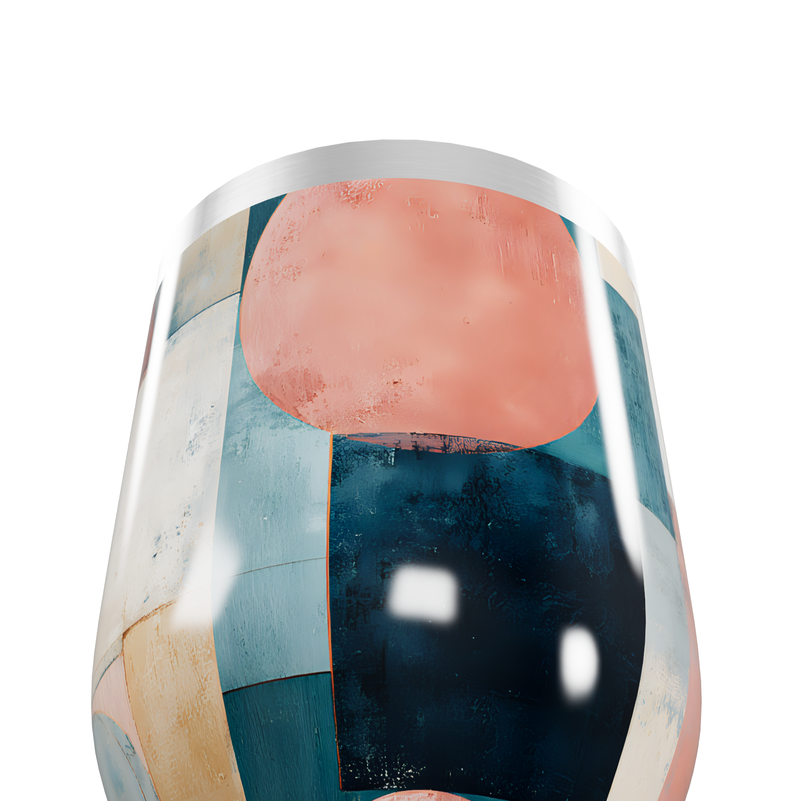 Copo Térmico Slim - Design geométrico colorido