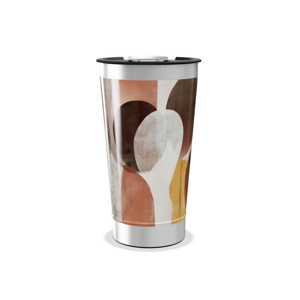 Copo Térmico - Estampa Abstrata Colorida