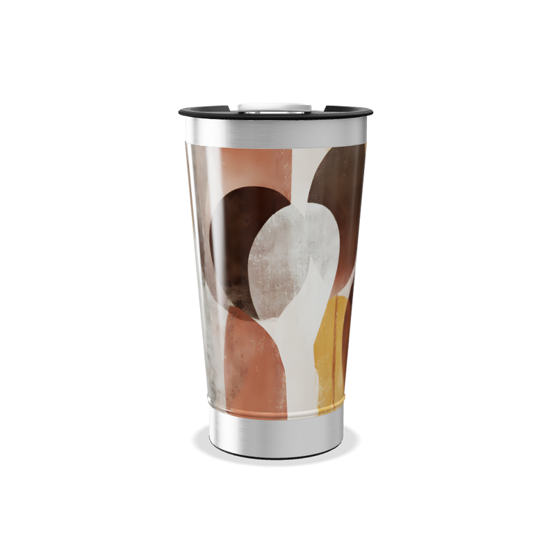 Copo Térmico - Estampa Abstrata Colorida