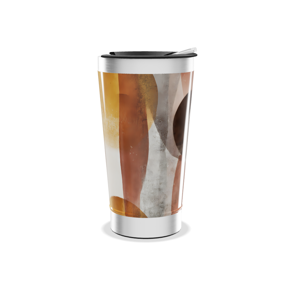 Copo Térmico - Estampa Abstrata Colorida