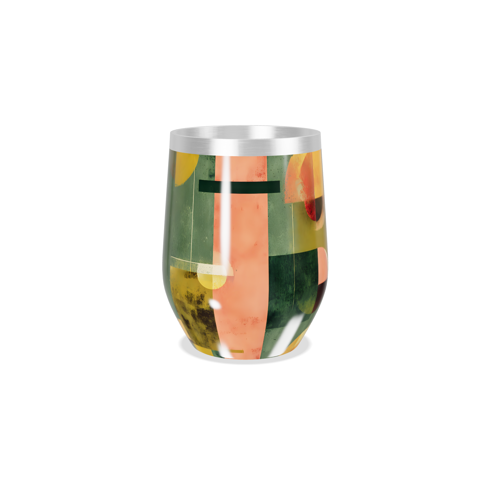 Copo Térmico Slim - Abstrato Colorido Inox