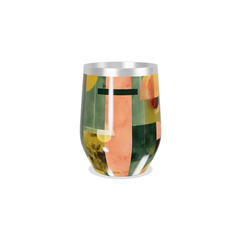 Copo Térmico Slim - Abstrato Colorido Inox