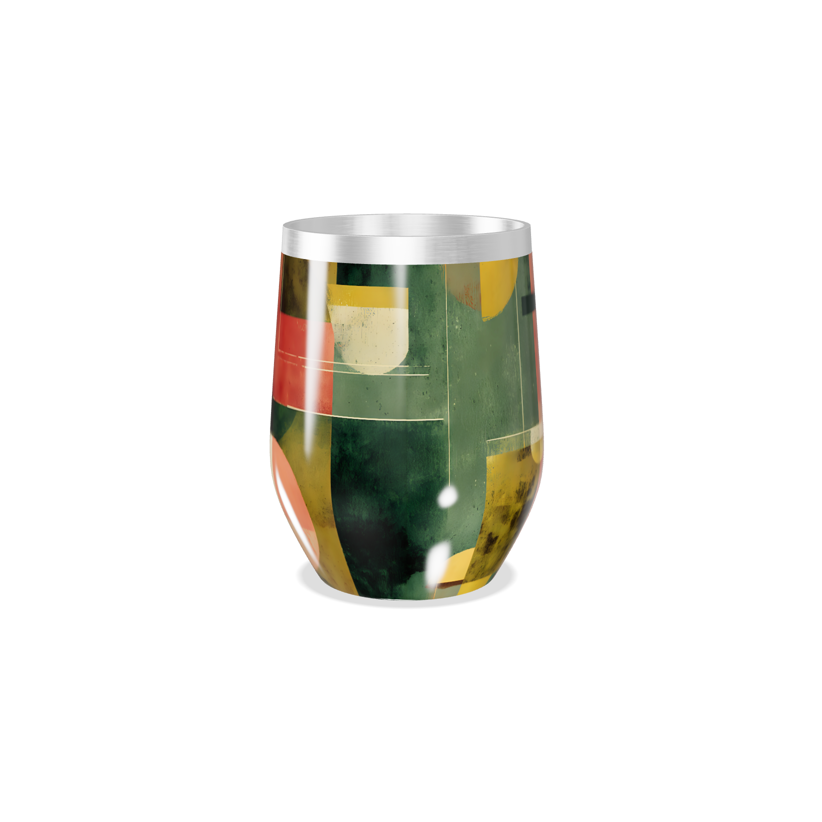 Copo Térmico Slim - Abstrato Colorido Inox