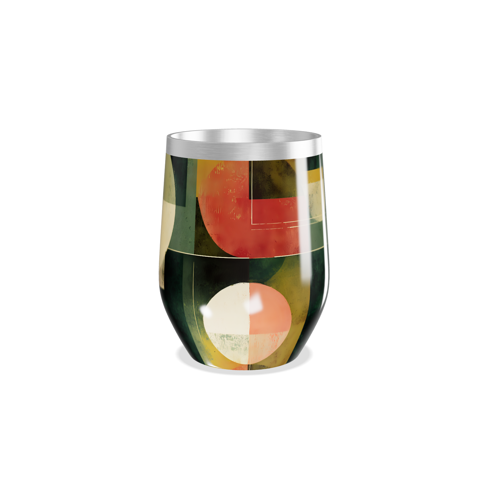 Copo Térmico Slim - Abstrato Colorido Inox