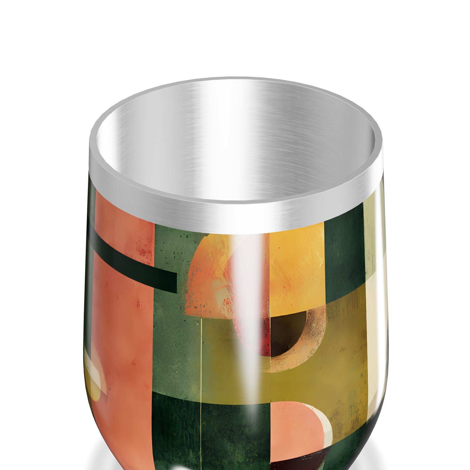 Copo Térmico Slim - Abstrato Colorido Inox