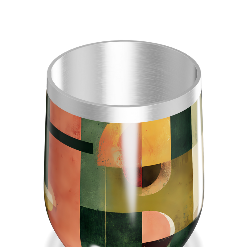 Copo Térmico Slim - Abstrato Colorido Inox