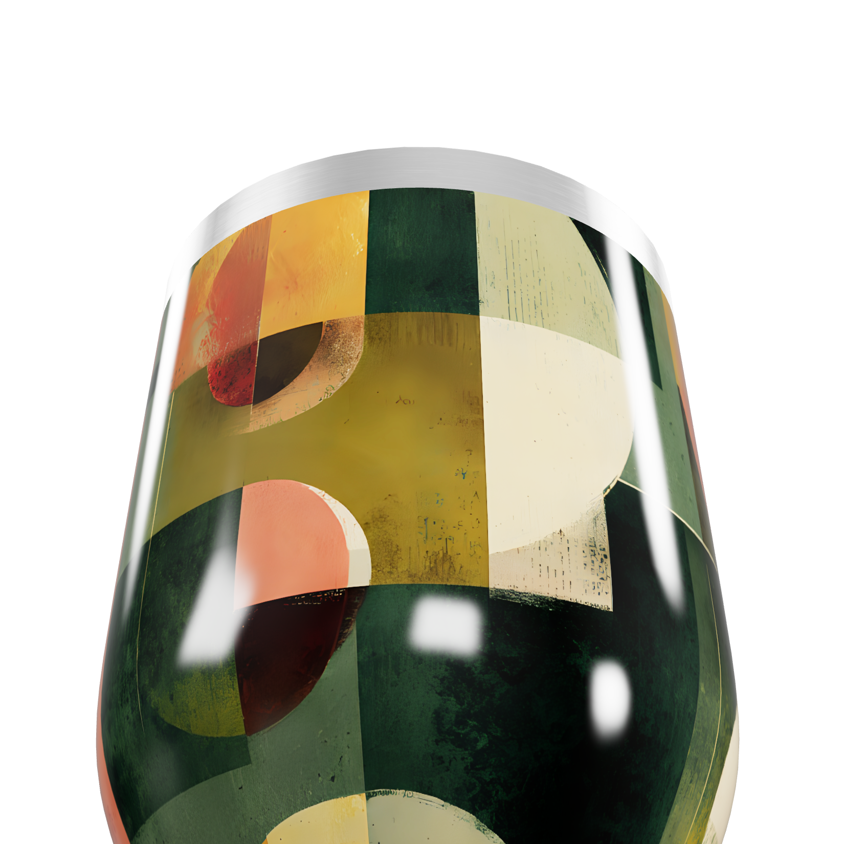 Copo Térmico Slim - Abstrato Colorido Inox