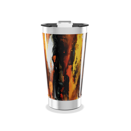 Copo Térmico - Estampa Abstrata Colorida