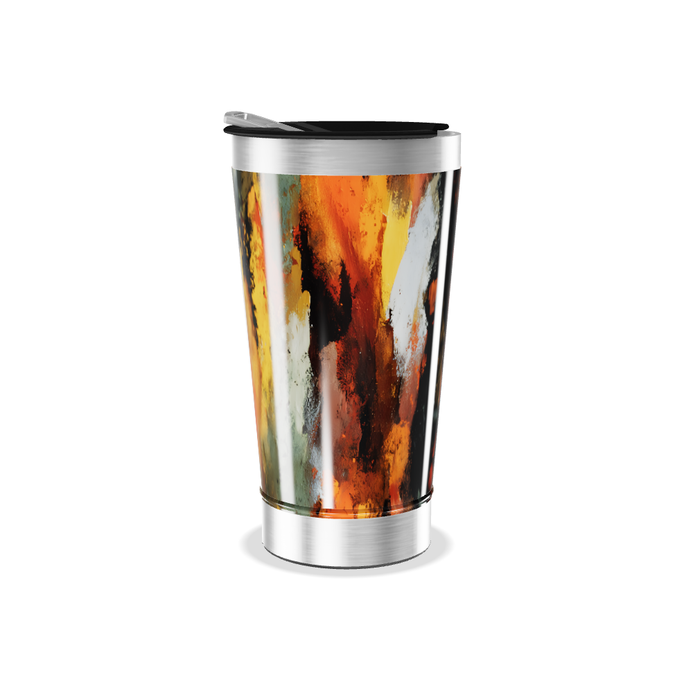 Copo Térmico - Estampa Abstrata Colorida