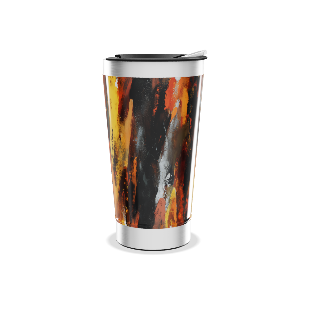 Copo Térmico - Estampa Abstrata Colorida