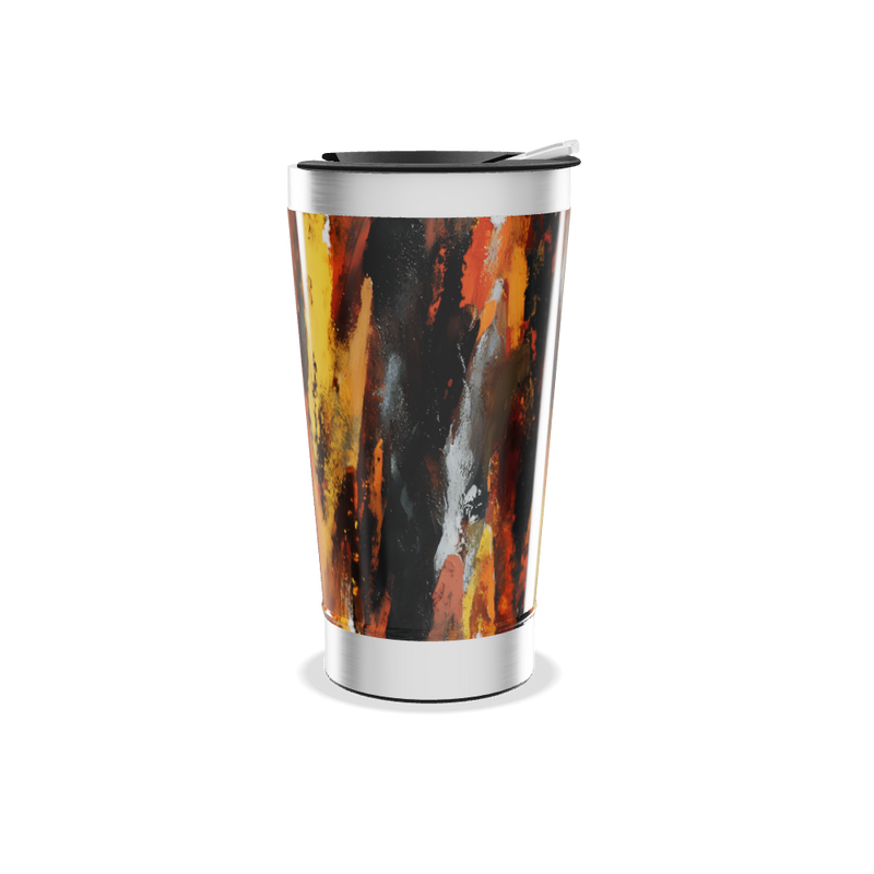 Copo Térmico - Estampa Abstrata Colorida