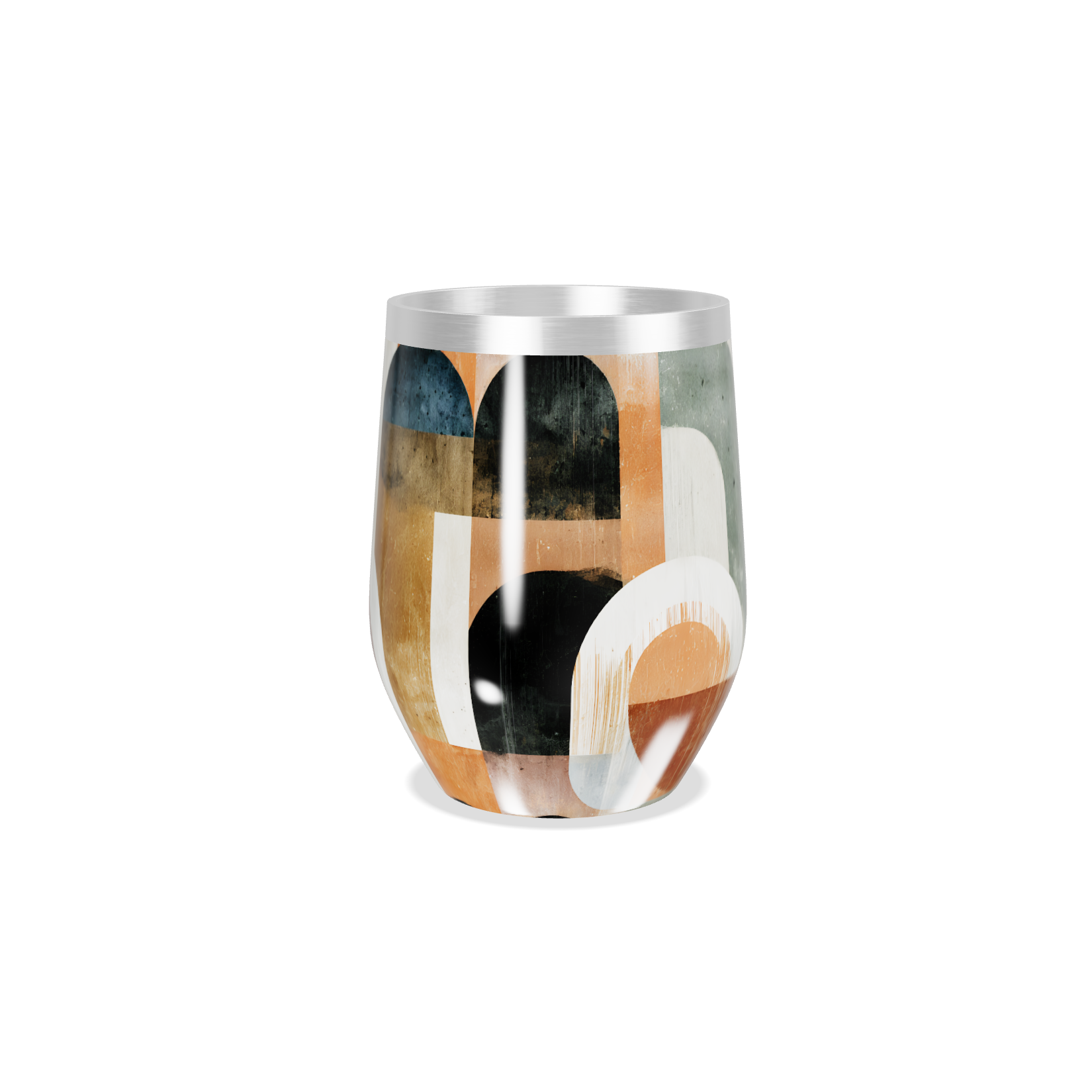 Copo Térmico Slim - Estampado Abstrato Colorido