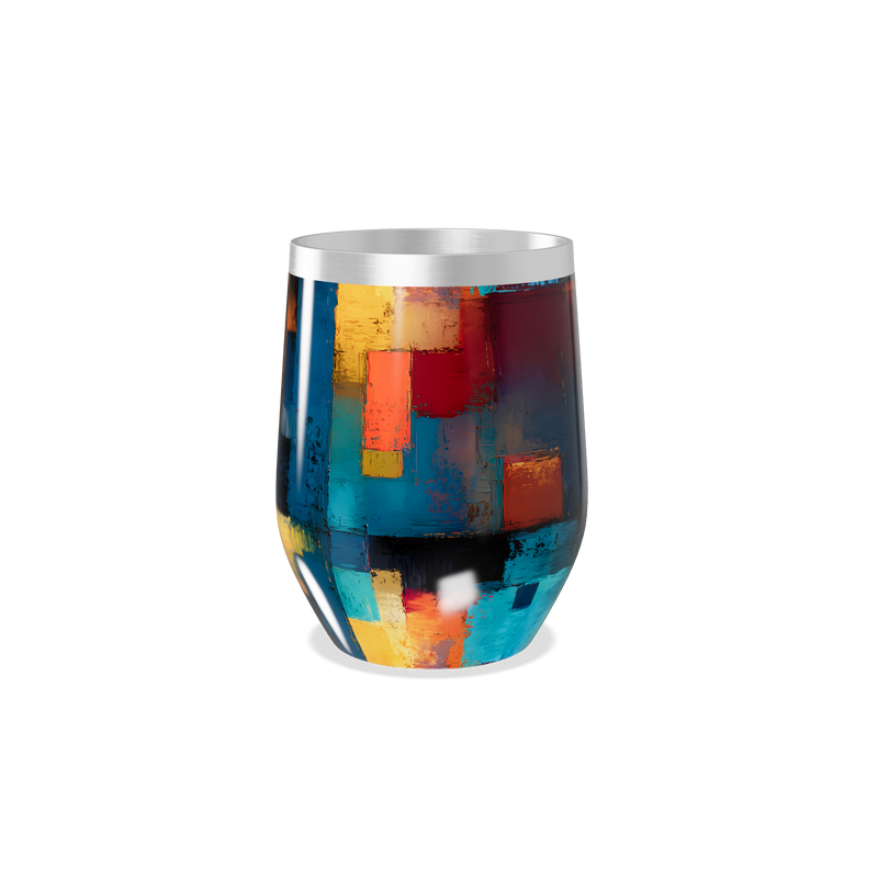 Copo Térmico Slim - Estampa Colorida Abstrata