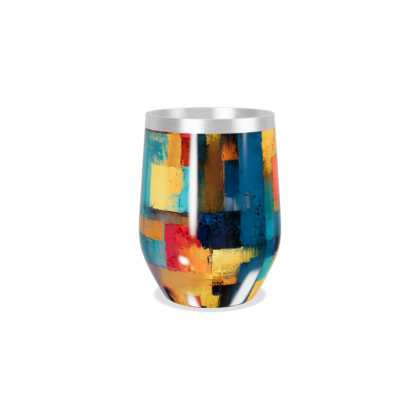 Copo Térmico Slim - Estampa Colorida Abstrata