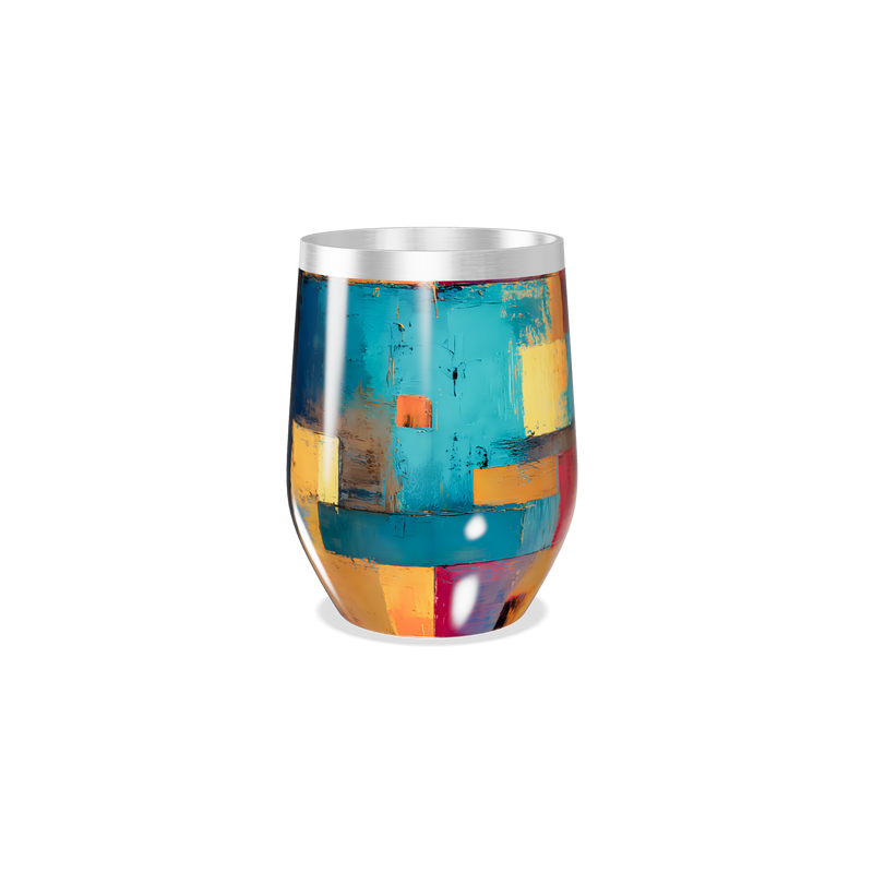 Copo Térmico Slim - Estampa Colorida Abstrata