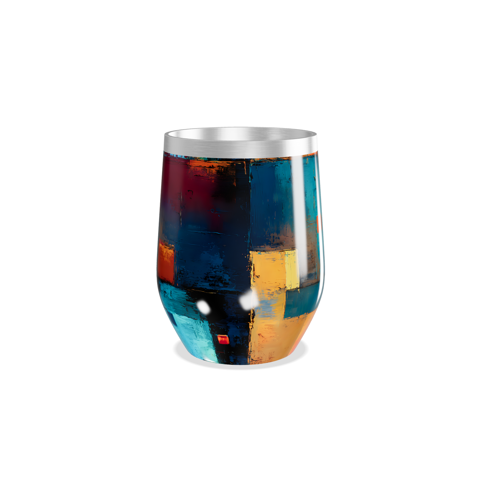 Copo Térmico Slim - Estampa Colorida Abstrata