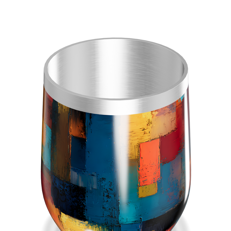 Copo Térmico Slim - Estampa Colorida Abstrata