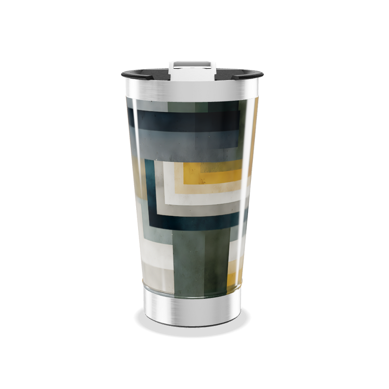 Copo Térmico - Estampa Geométrica Colorida
