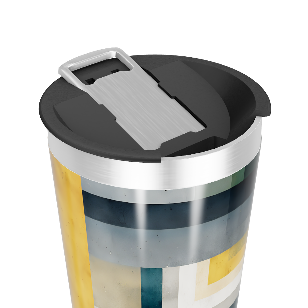 Copo Térmico - Estampa Geométrica Colorida