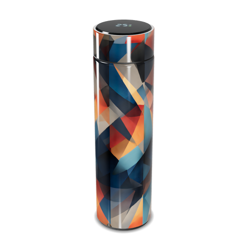 Garrafa Térmica Touch - Estampa Geométrica Colorida