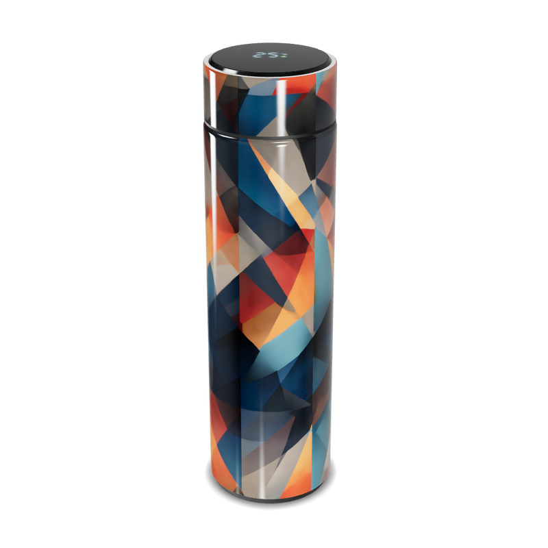 Garrafa Térmica Touch - Estampa Geométrica Colorida