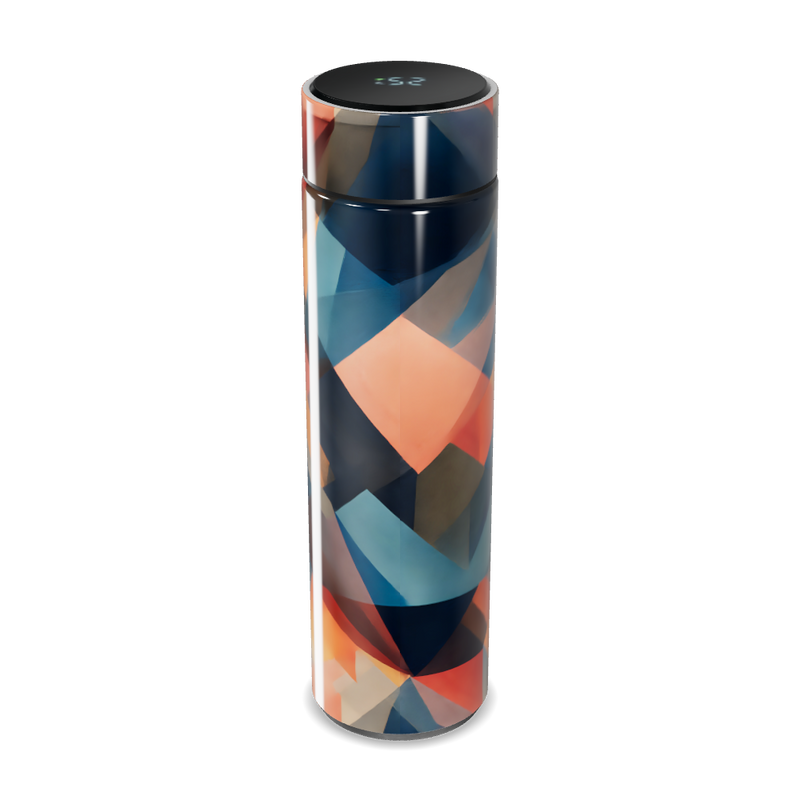 Garrafa Térmica Touch - Estampa Geométrica Colorida