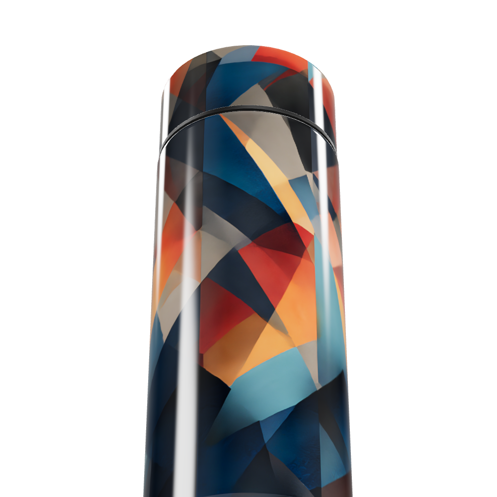 Garrafa Térmica Touch - Estampa Geométrica Colorida