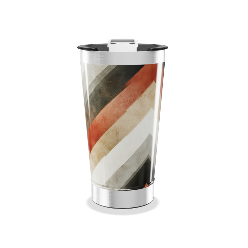 Copo Térmico - Listras Coloridas Aço Inox