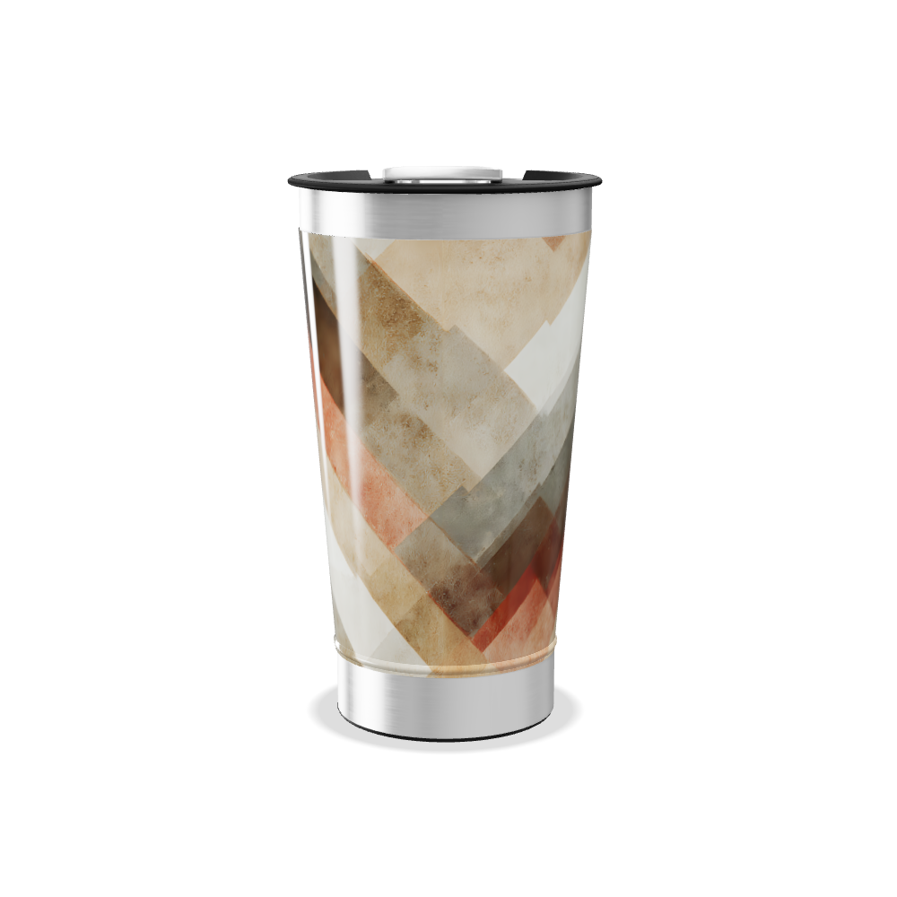 Copo Térmico - Listras Coloridas Aço Inox