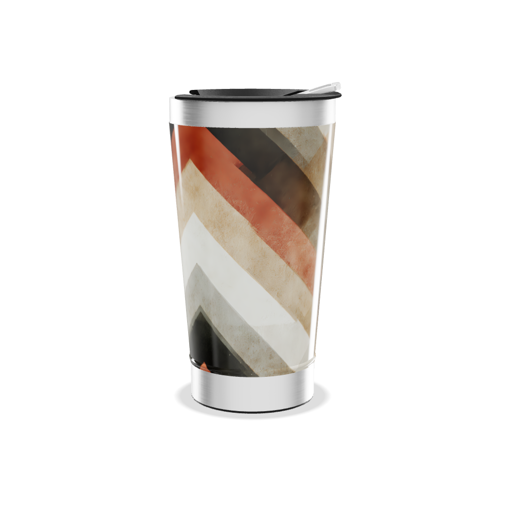 Copo Térmico - Listras Coloridas Aço Inox