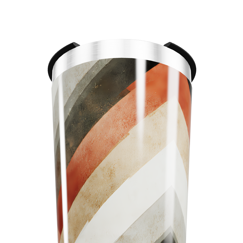 Copo Térmico - Listras Coloridas Aço Inox