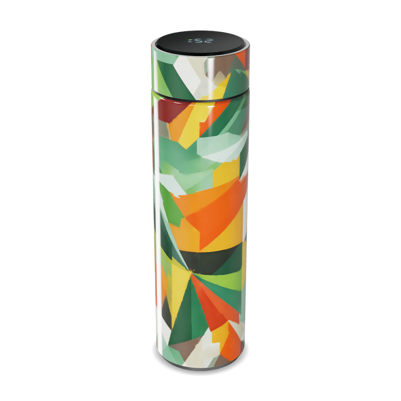 Garrafa Térmica Touch - Estampa Colorida Geométrica