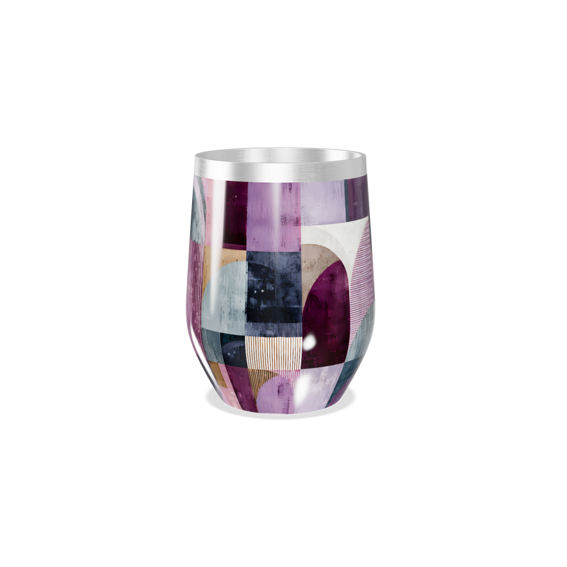 Copo Térmico Slim - Estampa Geométrica Colorida