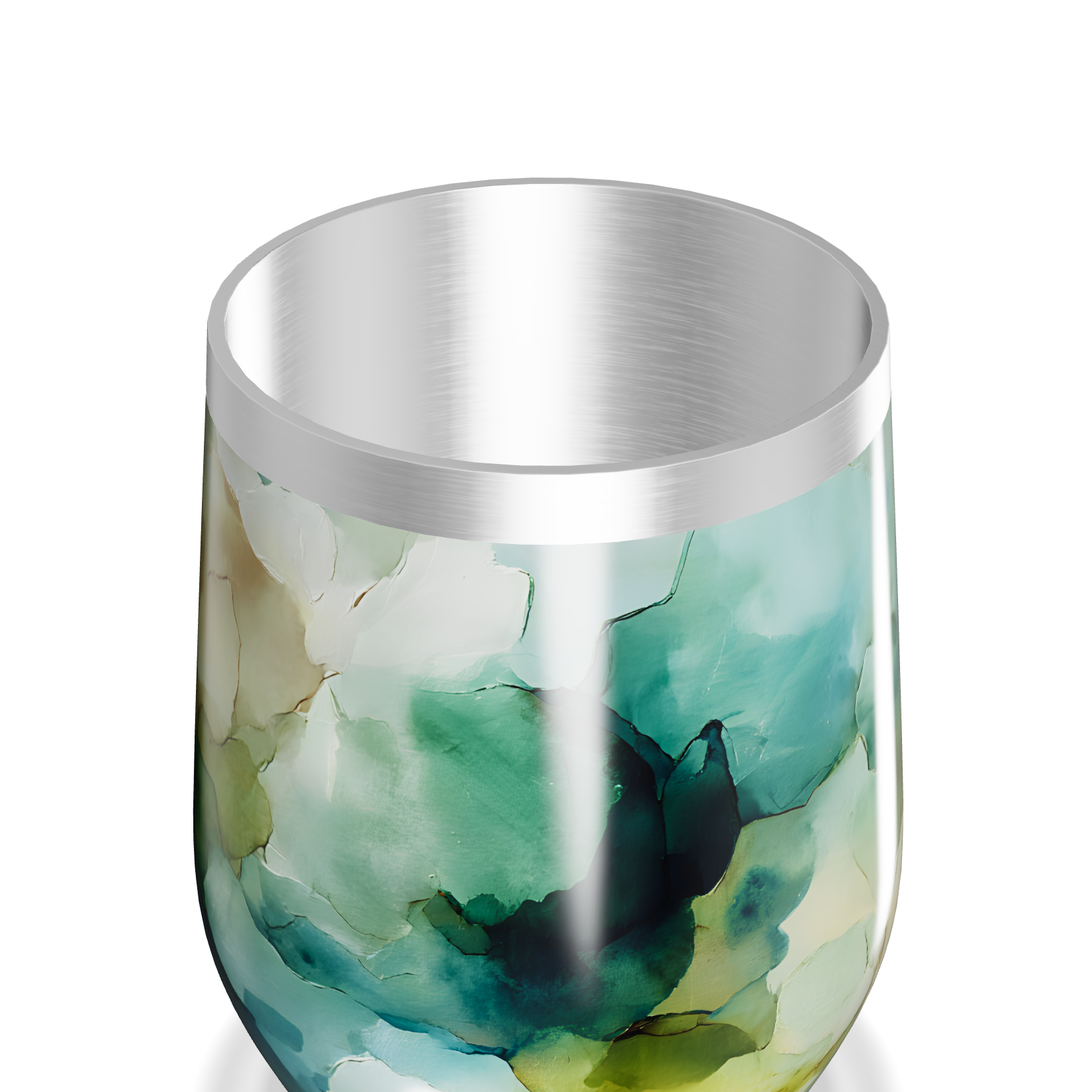 Copo Térmico Slim - Estampa Abstrata Colorida