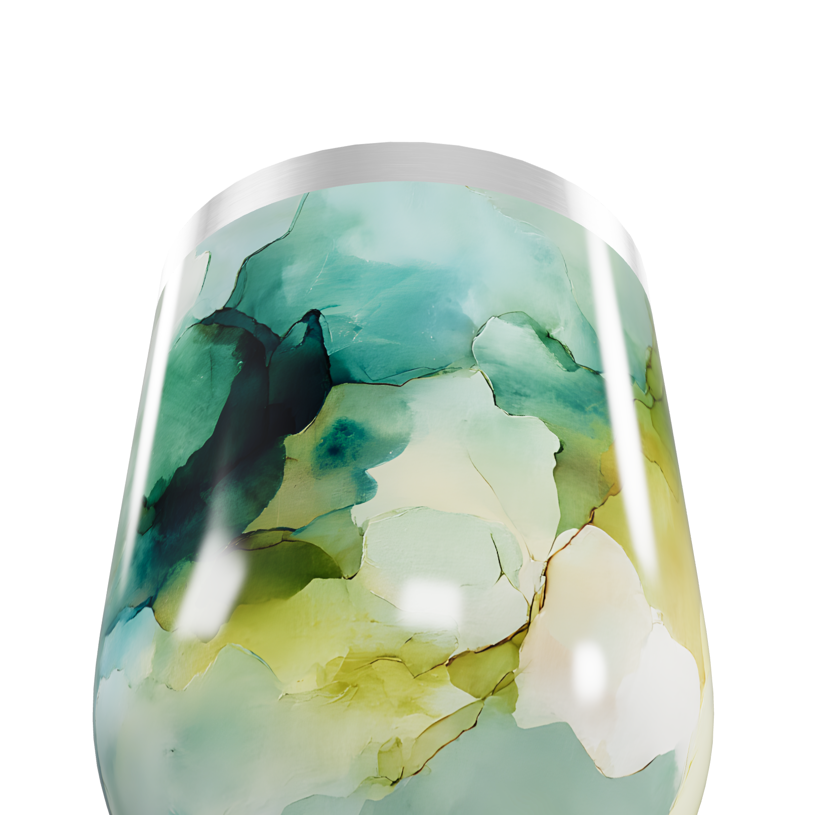 Copo Térmico Slim - Estampa Abstrata Colorida